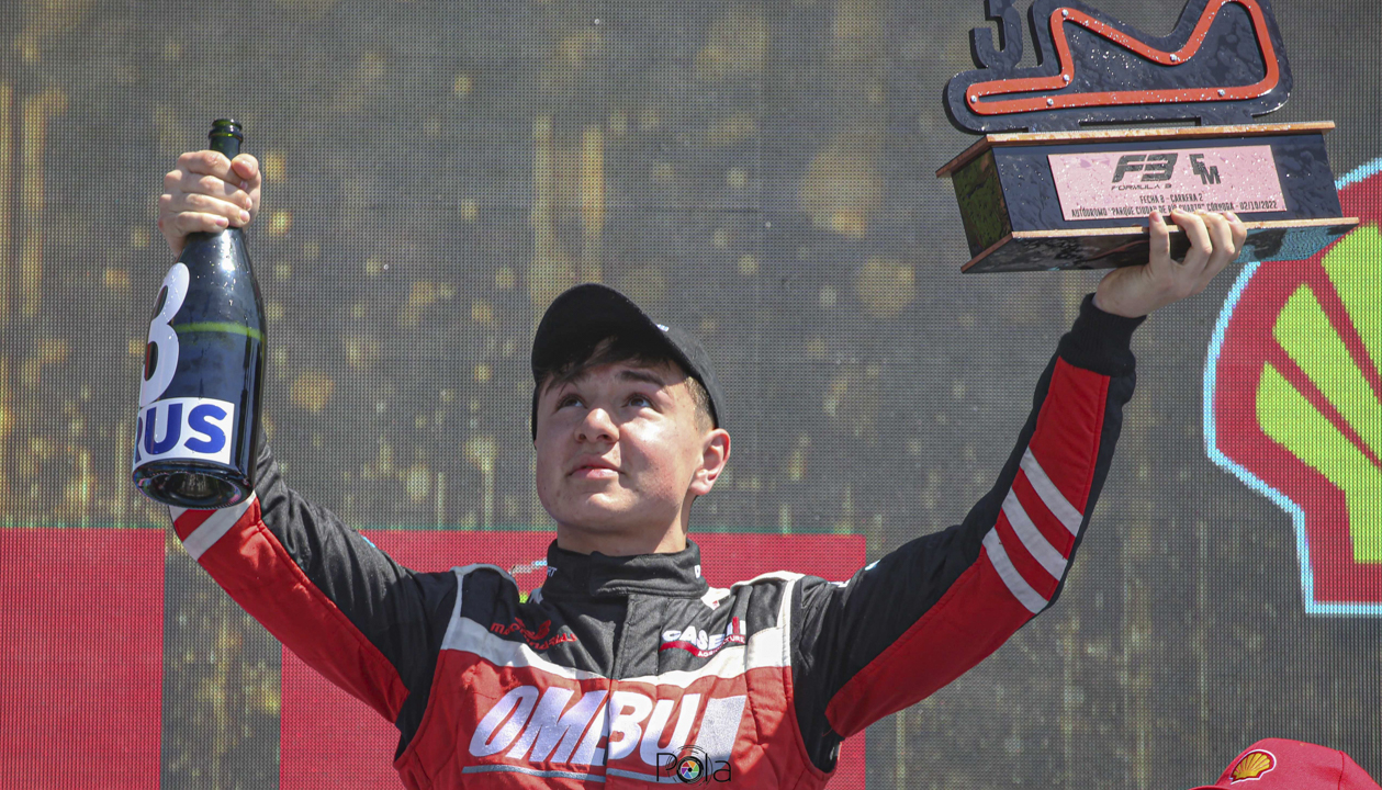 Dio pelea en Río Cuarto y terminó en el podio Manu Borgert corrió la segunda final de la Fórmula 3 Metropolitana en el trazado cordobés