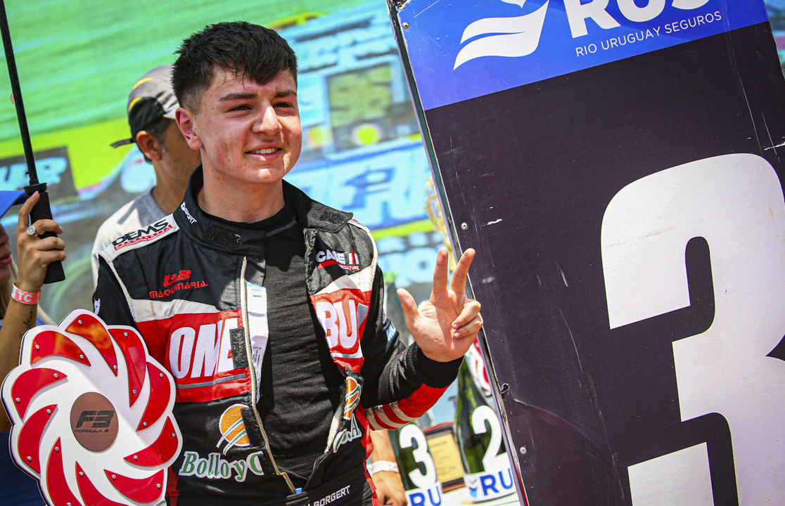 Despidió el año con un podio